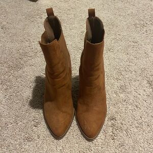 Guess Tan Suede Booties